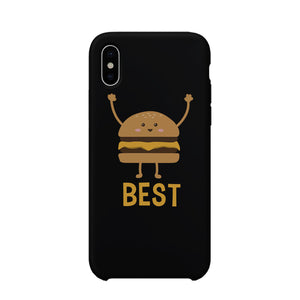 Hamburger and Fries BFF Matching Black Best Friend Phone Cases