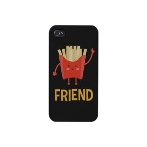 Hamburger and Fries BFF Matching Black Best Friend Phone Cases