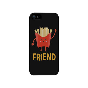 Hamburger and Fries BFF Matching Black Best Friend Phone Cases