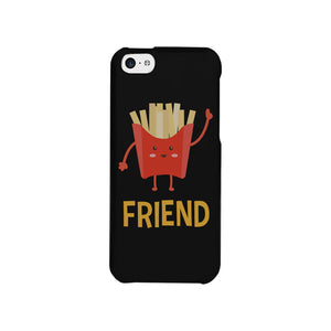 Hamburger and Fries BFF Matching Black Best Friend Phone Cases