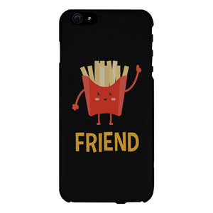 Hamburger and Fries BFF Matching Black Best Friend Phone Cases