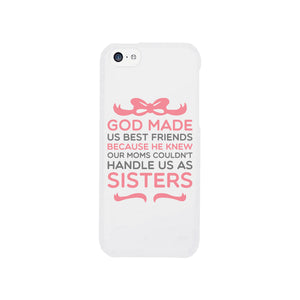 God Made Us Best Friend Matching White BFF Phone Cases