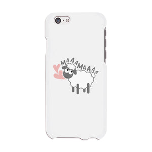 MaaaMaaa Sheep Phone Case Funny Mothers Day Gift Phone Cover Unique