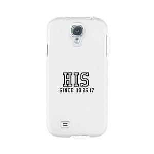 His Since Custom-Right White Phone Case