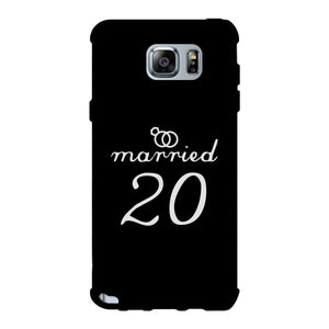 Married Since Custom-Left Black Phone Case