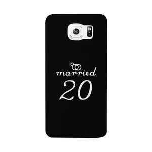 Married Since Custom-Left Black Phone Case