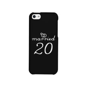 Married Since Custom-Left Black Phone Case