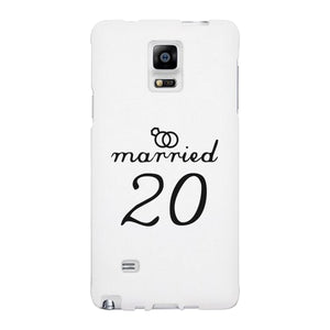 Married Since Custom-Left White Phone Case