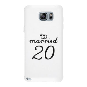 Married Since Custom-Left White Phone Case