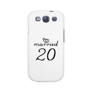 Married Since Custom-Left White Phone Case