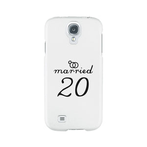 Married Since Custom-Left White Phone Case