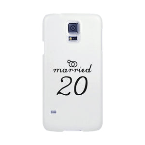 Married Since Custom-Left White Phone Case