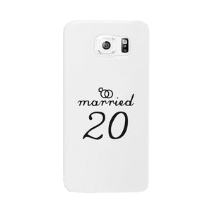 Married Since Custom-Left White Phone Case