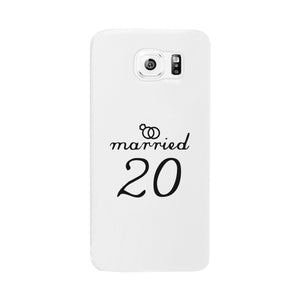 Married Since Custom-Left White Phone Case