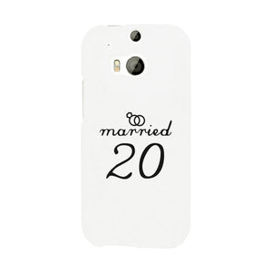 Married Since Custom-Left White Phone Case