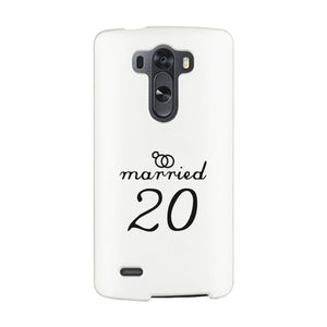 Married Since Custom-Left White Phone Case