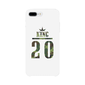 King Military Pattern Custom-Left White Phone Case