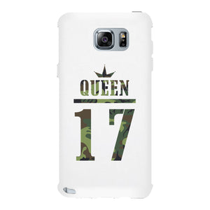 Queen Military Pattern Custom-Right White Phone Case