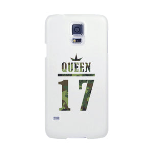 Queen Military Pattern Custom-Right White Phone Case