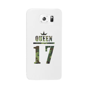 Queen Military Pattern Custom-Right White Phone Case