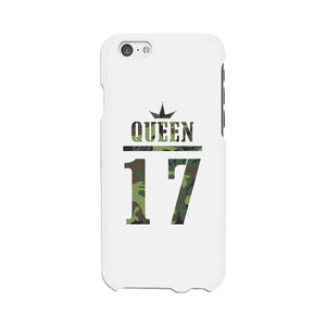 Queen Military Pattern Custom-Right White Phone Case