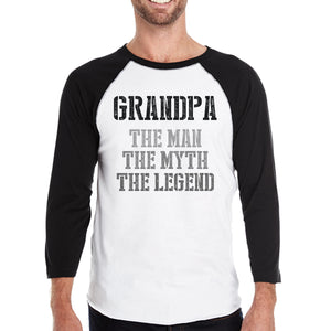 Grandpa Man Myth Legend Baseball Tee Best Gift Ideas For Grandpa - 365INLOVE