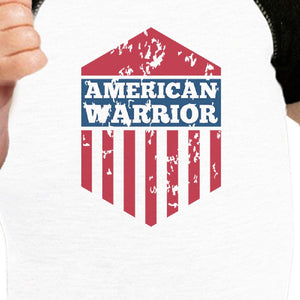 American Warrior First 4th Of July Baseball Raglan Shirt For Baby - 365INLOVE