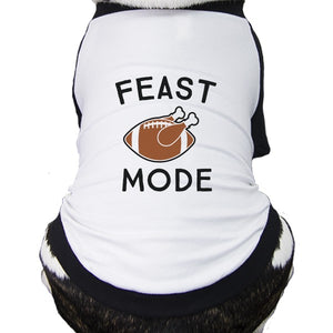 Feast Mode Pets Black And White Baseball Shirt