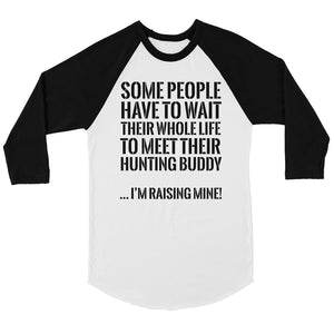 Raising Hunting Buddy Mens Baseball Shirt