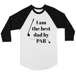 Best Dad By Par Golf Mens Baseball Shirt