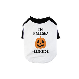 Hollow Inside Pumpkin Pet Baseball Shirt for Small Dogs