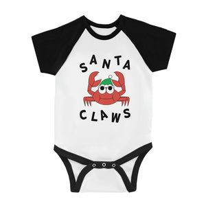 Santa Claws Crab Infant Baseball Shirt