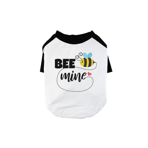 Bee Mine Pet Baseball Shirt for Small Dogs Funny Graphic Pet Shirts