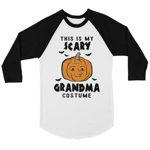 This is My Scary Grandma Costume Pumpkin Womens Baseball Tee