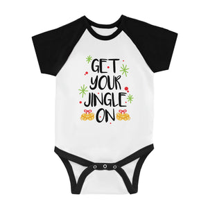 Get Your Jingle On BKWT Baby Baseball Bodysuit