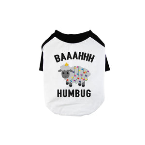 Baaahhh Humbug BKWT Pets Baseball Shirt