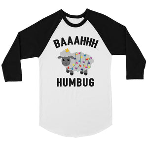 Baaahhh Humbug BKWT Womens Baseball Shirt