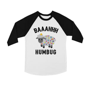 Baaahhh Humbug BKWT Kids Baseball Shirt