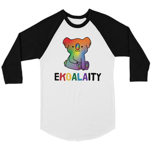 LGBT Ekoalaity Koala Rainbow Bkwt Baseball