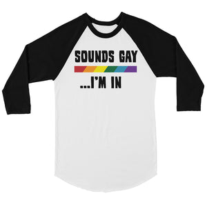 LGBT Sounds Gay Rainbow Bkwt Baseball