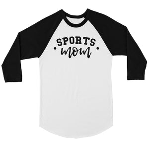 Sports Mom Custom Raglan T-Shirt Womens Personalized Baseball Shirt