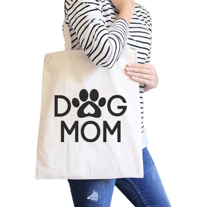 Dog Mom Natural Cute Canvas Shoulder Bag Cute Design For Dog Owners - 365INLOVE