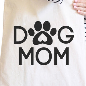 Dog Mom Natural Cute Canvas Shoulder Bag Cute Design For Dog Owners - 365INLOVE