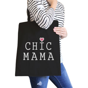 Chic Mama Black Canvas School Bag Cute Gift Ideas For Mother To Be - 365INLOVE