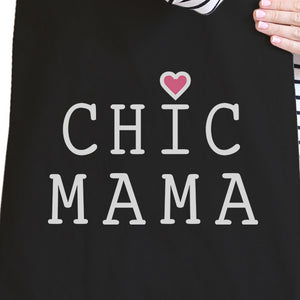 Chic Mama Black Canvas School Bag Cute Gift Ideas For Mother To Be - 365INLOVE