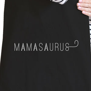 Mamasaurus Black Canvas Shoulder Bag Easy Portable Bag For Boys Mom - 365INLOVE