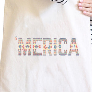 With 'merica Natural Tribal Pattern Canvas Bay For Independence Day - 365INLOVE