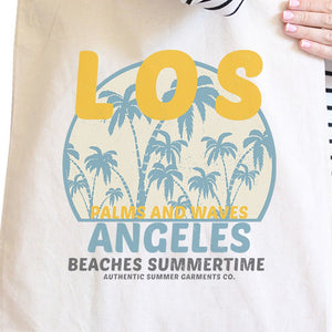 Los Angeles Beaches Summertime Natural Canvas Bags