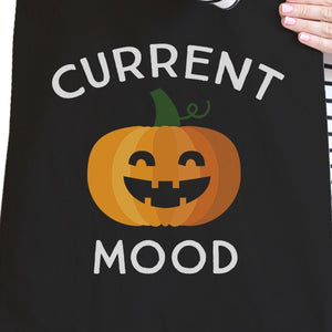 Pumpkin Current Mood Black Canvas Bags