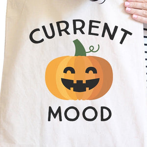 Pumpkin Current Mood Natural Canvas Bags